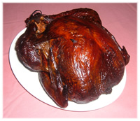 turkey on platter